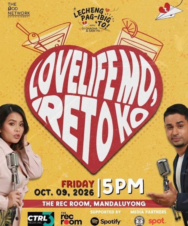 Single and jowable? Let your friends say what makes you a catch in this upcoming Lecheng Pag-Ibig ‘To live podcast event.
